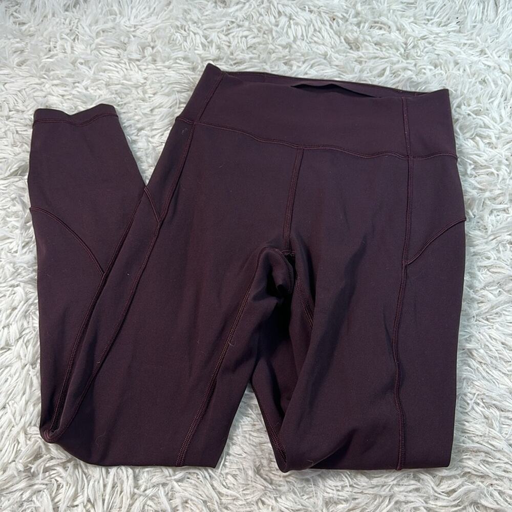 Lululemon In Movement 7/8 Tight *Everlux 25" Plum Shadow